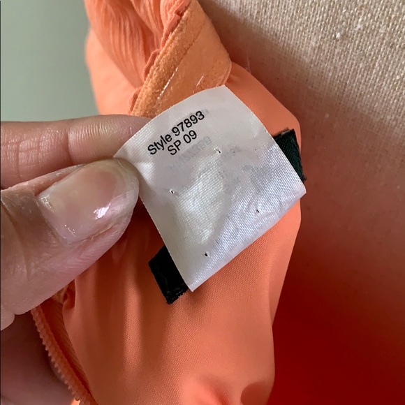 J. Crew silk Juliet dress 12 chiffon peach 97893 - Picture 6 of 8